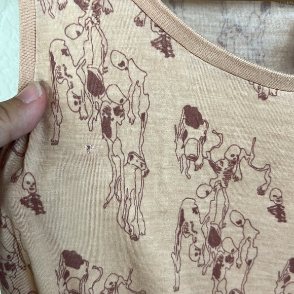 H&M Skeleton Dancing Bat Wing Draped Tank Top - Picture 5 of 8